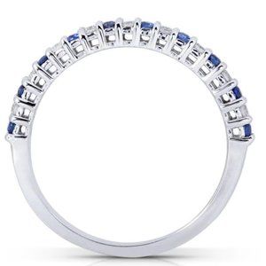 Diamond Sapphire Ring Size 9